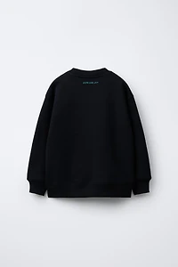 SANTA CLAUS PRINT SWEATSHIRT