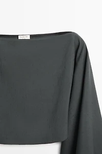 Flowing asymmetric total look cape - STUDIO