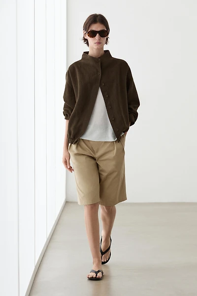 Veste bomber 100 % lin