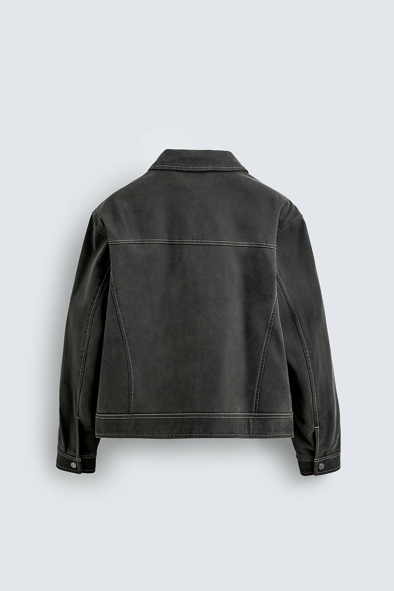 VINTAGE FAUX SUEDE JACKET