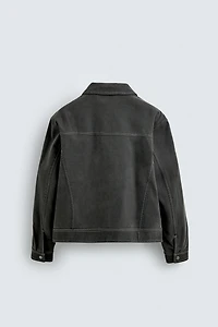 VINTAGE FAUX SUEDE JACKET