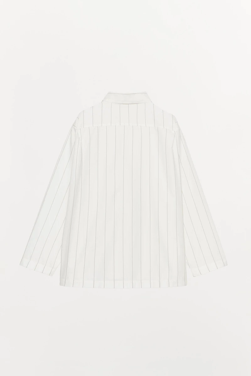 STRIPED PAJAMA SHIRT