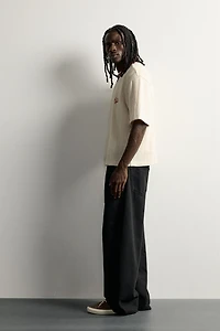 EMBROIDERED STRUCTURED POLO SHIRT