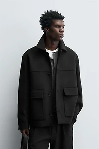 REGULAR FIT POCKET OVERCOAT