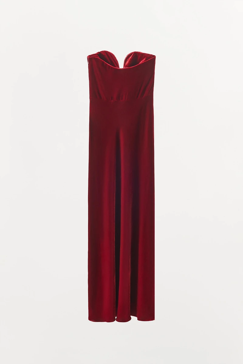 ROBE EN VELOURS BUSTIER LIMITED EDITION