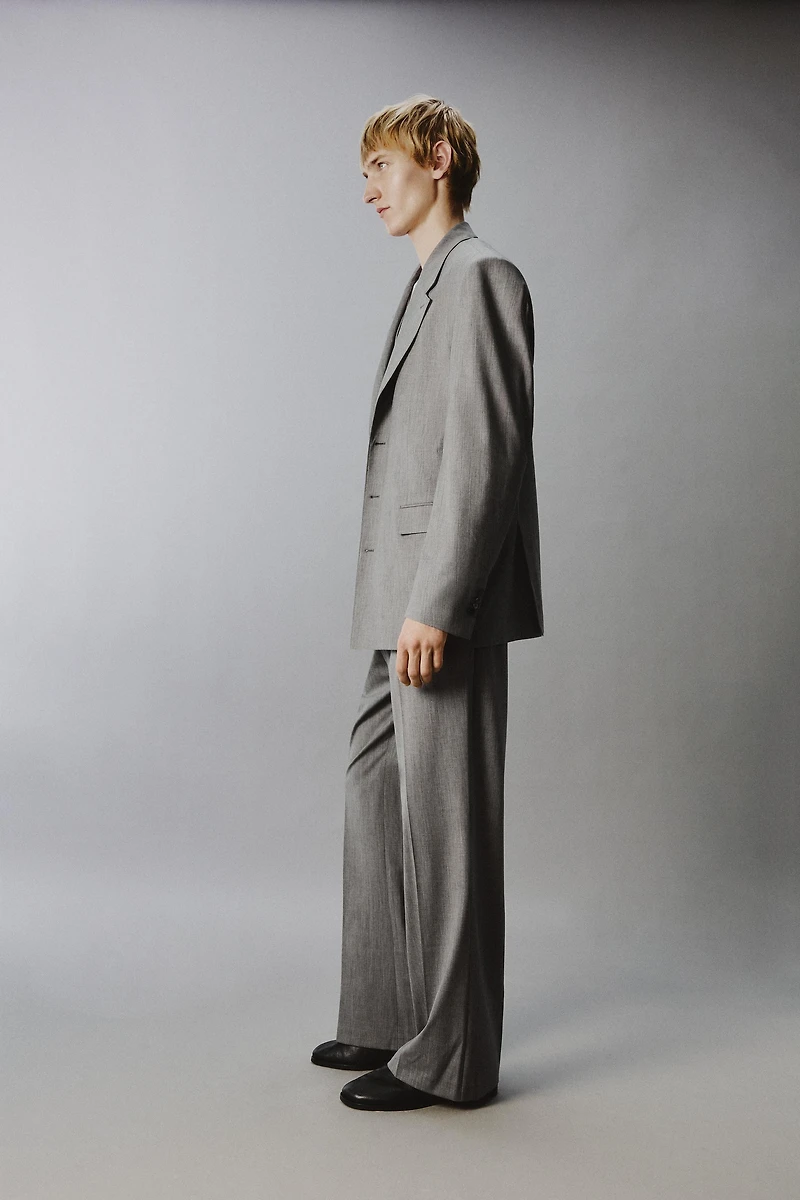 PANTALON DE COSTUME FLARE À RAYURES