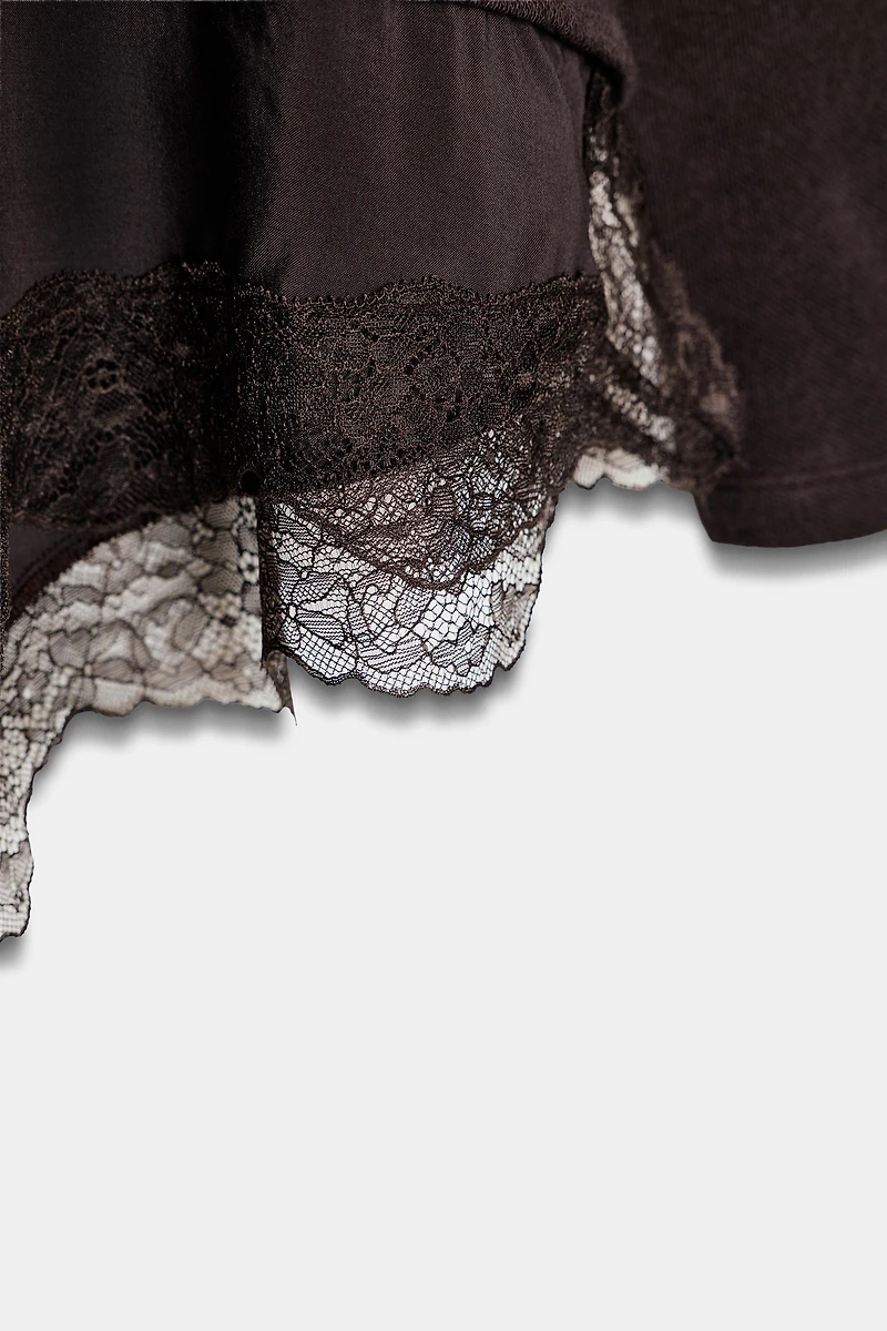 COMBINATION LACE T-SHIRT