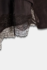 COMBINATION LACE T-SHIRT