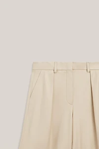 Long nappa leather Bermuda shorts - LIMITED EDITION