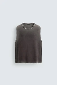 WASHED KNIT TANK TOP