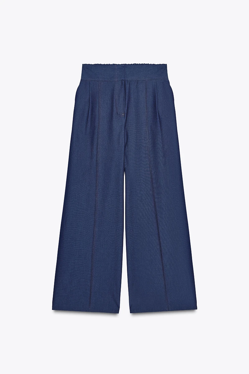 STITCHED WIDE LEG PANTS