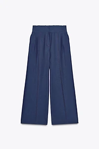 STITCHED WIDE LEG PANTS