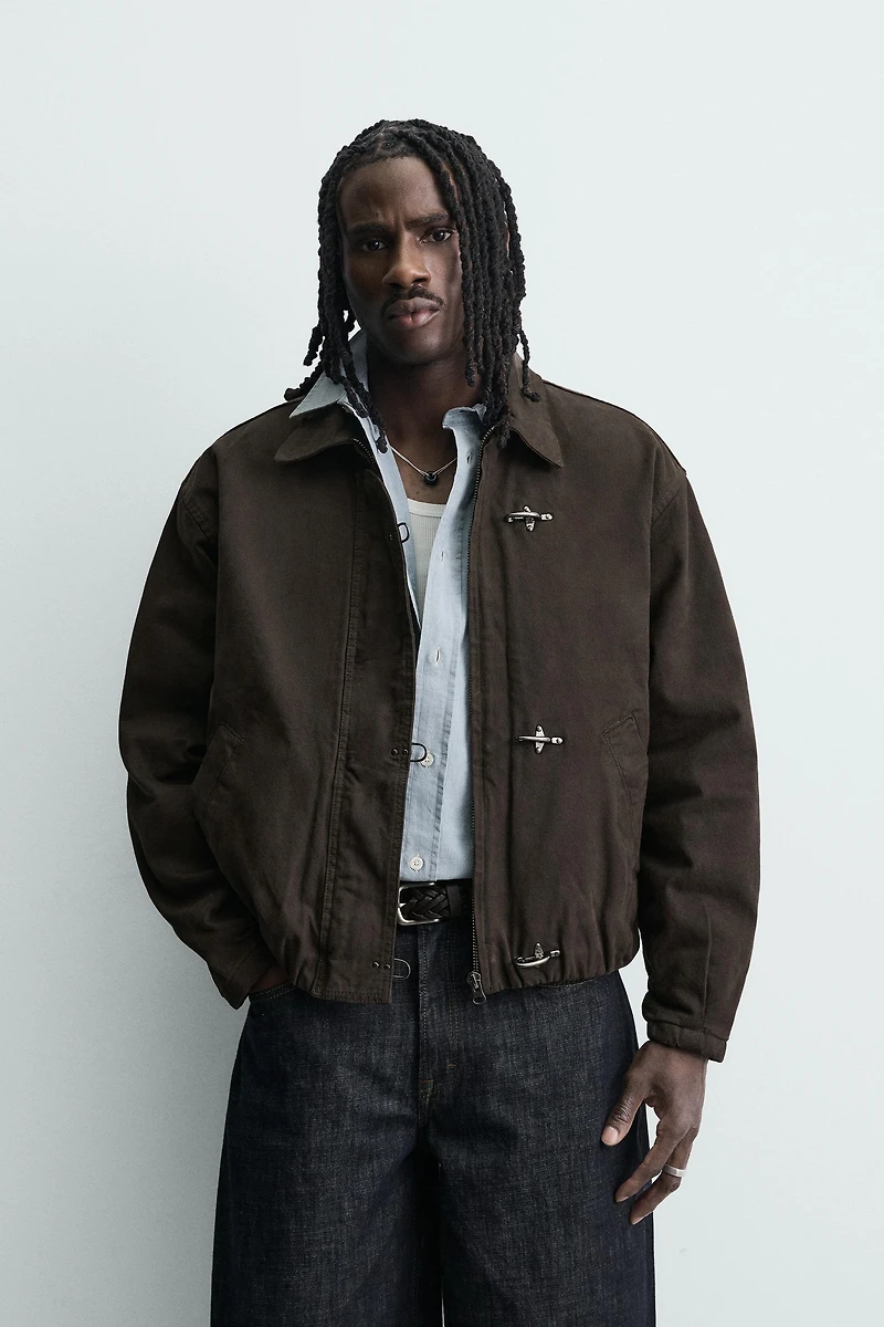 CROPPED FIT FIREMAN CLASP JACKET