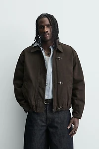 CROPPED FIT FIREMAN CLASP JACKET