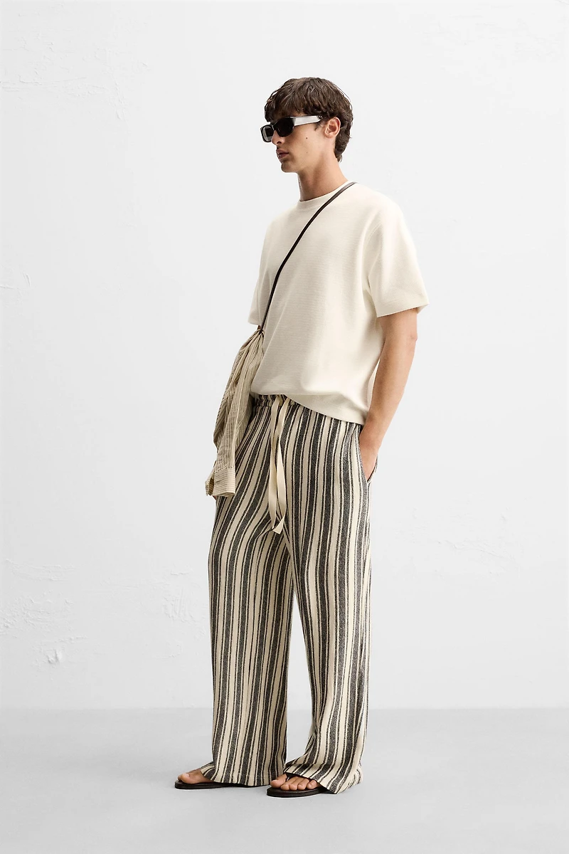 JACQUARD STRIPED PANTS