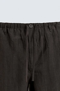 100% LINEN RELAXED FIT PANTS