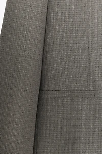 DOUBLE BREASTED BLAZER WITH SHOULDER PADS