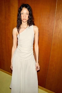 ASYMMETRIC TEXTURED DRESS