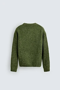 PULL STRUCTURÉ EN FIL RETORS VOLUMINEUX