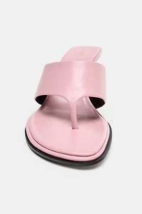 LIMITED EDITION LEATHER HEELED SANDALS