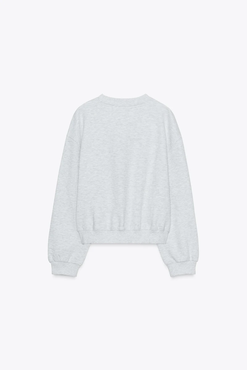COTTON TEXT SWEATSHIRT