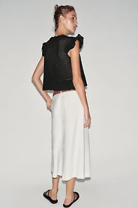 OPEN-KNIT TOP