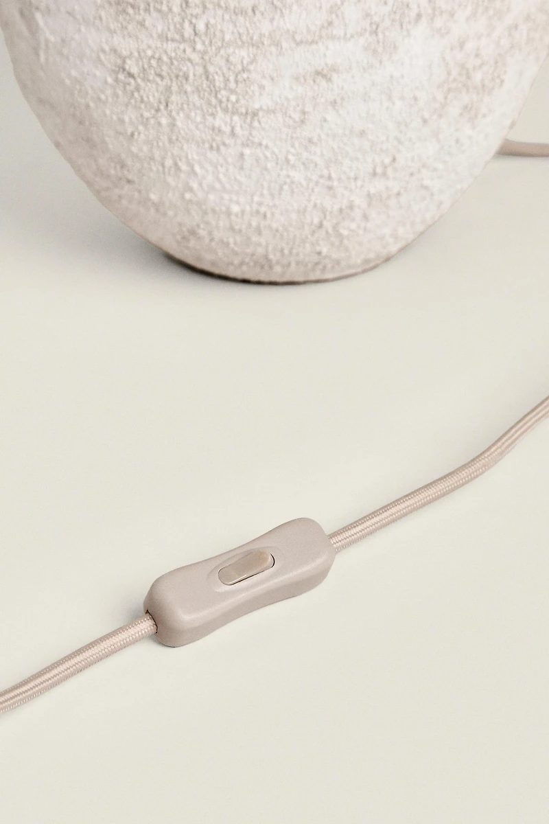 LAMPE DE TABLE CÉRAMIQUE VIEILLIE