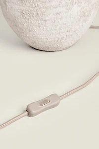 LAMPE DE TABLE CÉRAMIQUE VIEILLIE