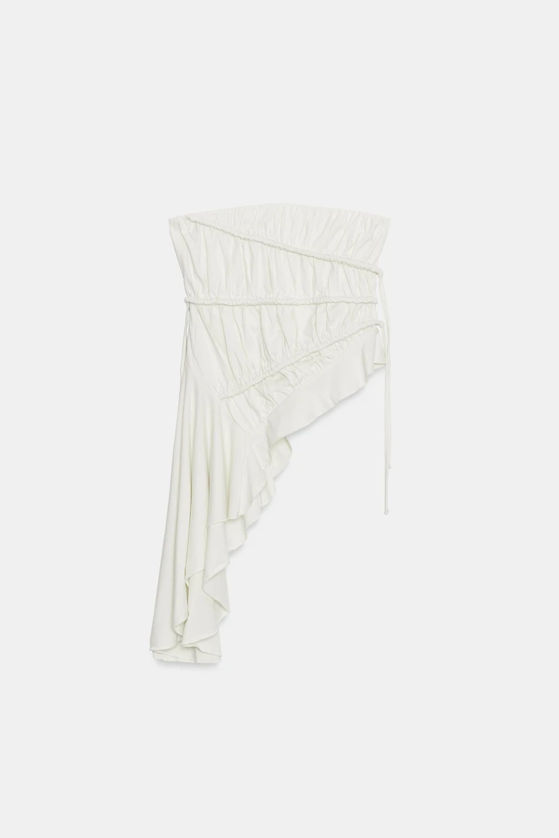 ASYMMETRIC PLEATED TOP