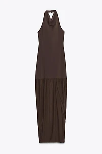 COMBINATION HALTER DRESS