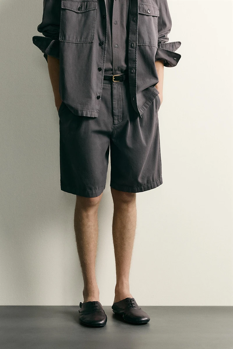 WASHED RELAXED FIT SHORTS
