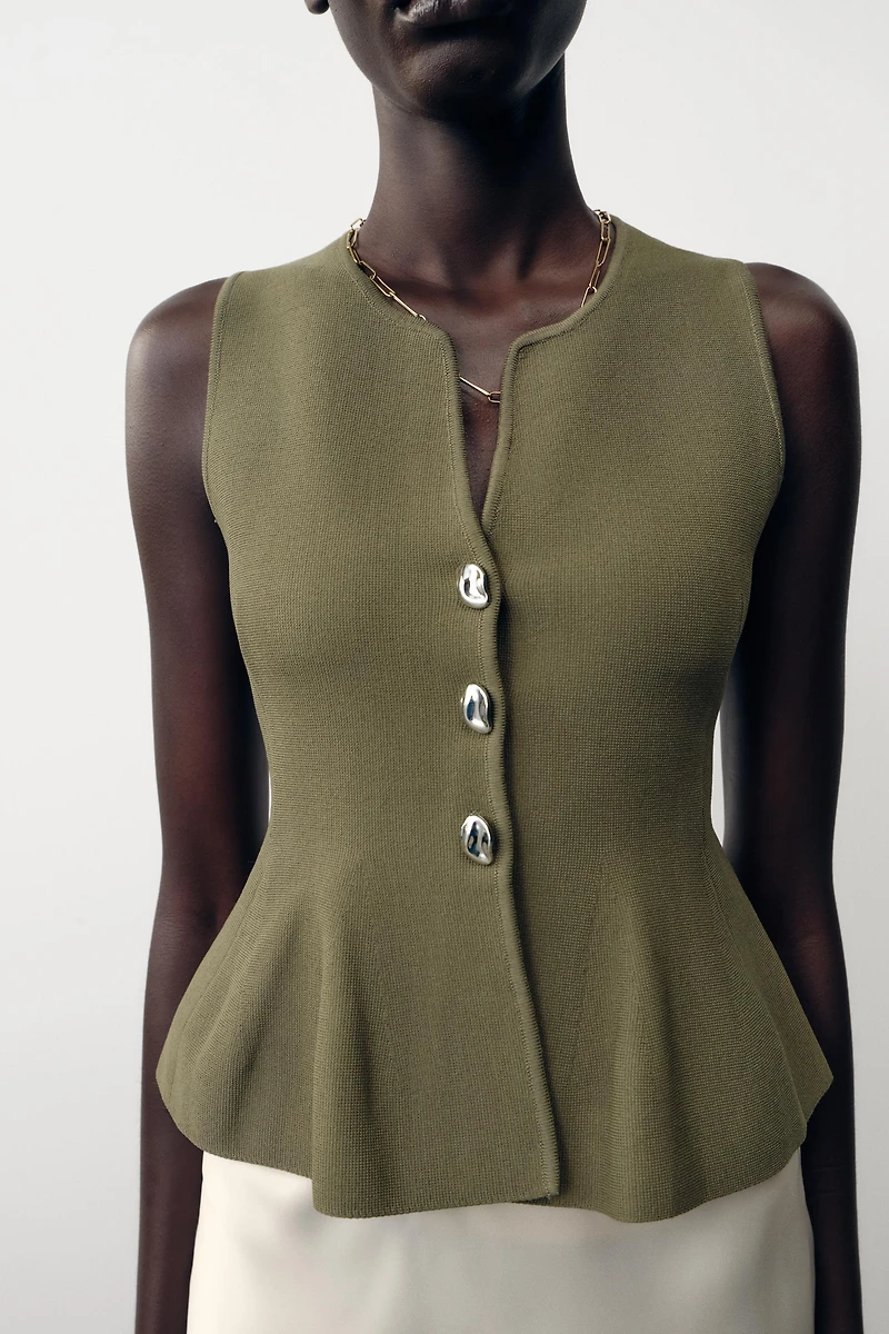 PEPLUM KNIT TOP