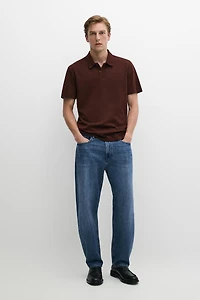 100% cotton short sleeve polo shirt