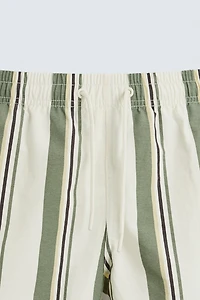 STRIPED MID-LENGTH SWIMSUIT