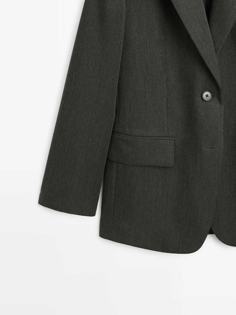 Blazer deux boutons 100 % laine