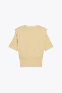 TOP EN MAILLE À ÉPAULETTES
