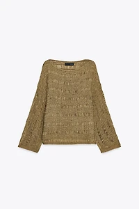 RIBBED KNIT SWEATER