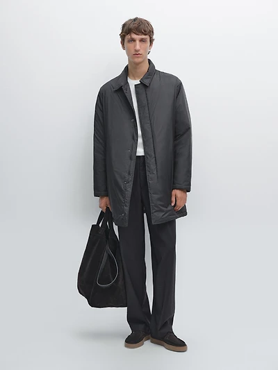 Water-repellent ultra lightweight down blend parka
