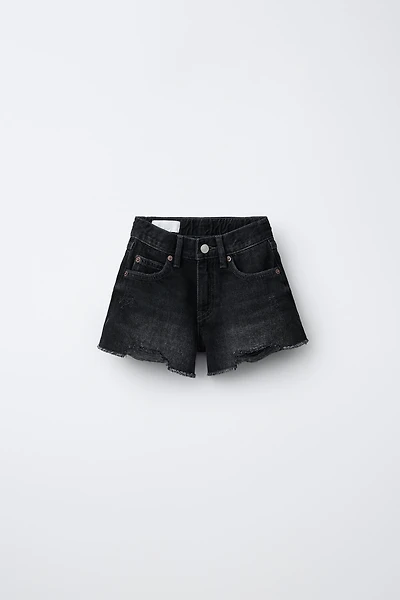 RIPPED DENIM SHORTS