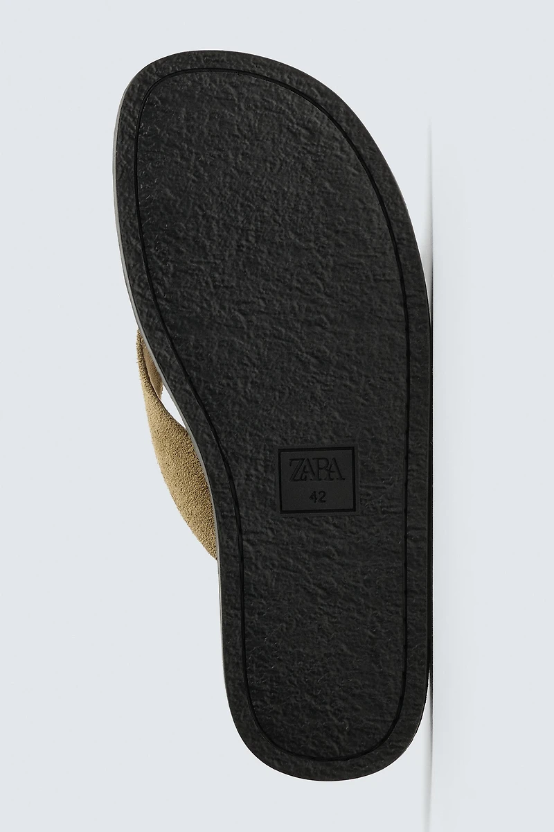 LEATHER STRAP SANDALS
