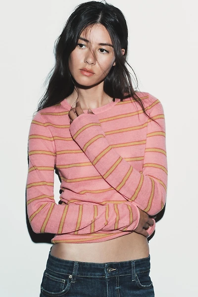 STRIPED WOOL JUMPER