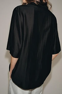 SHORT SLEEVE FLOWY BLOUSE ZW COLLECTION