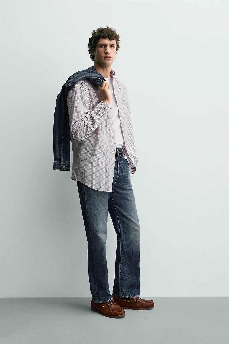 CHEMISE À CARREAUX AVEC POCHE