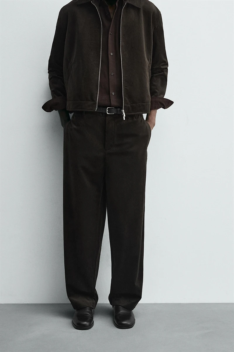 PANTALON STRUCTURÉ EN VELOURS