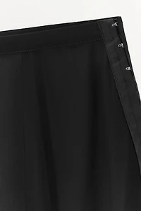 COMBINATION LACE MIDI SKIRT