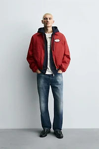 EMBROIDERED BOXY FIT JACKET