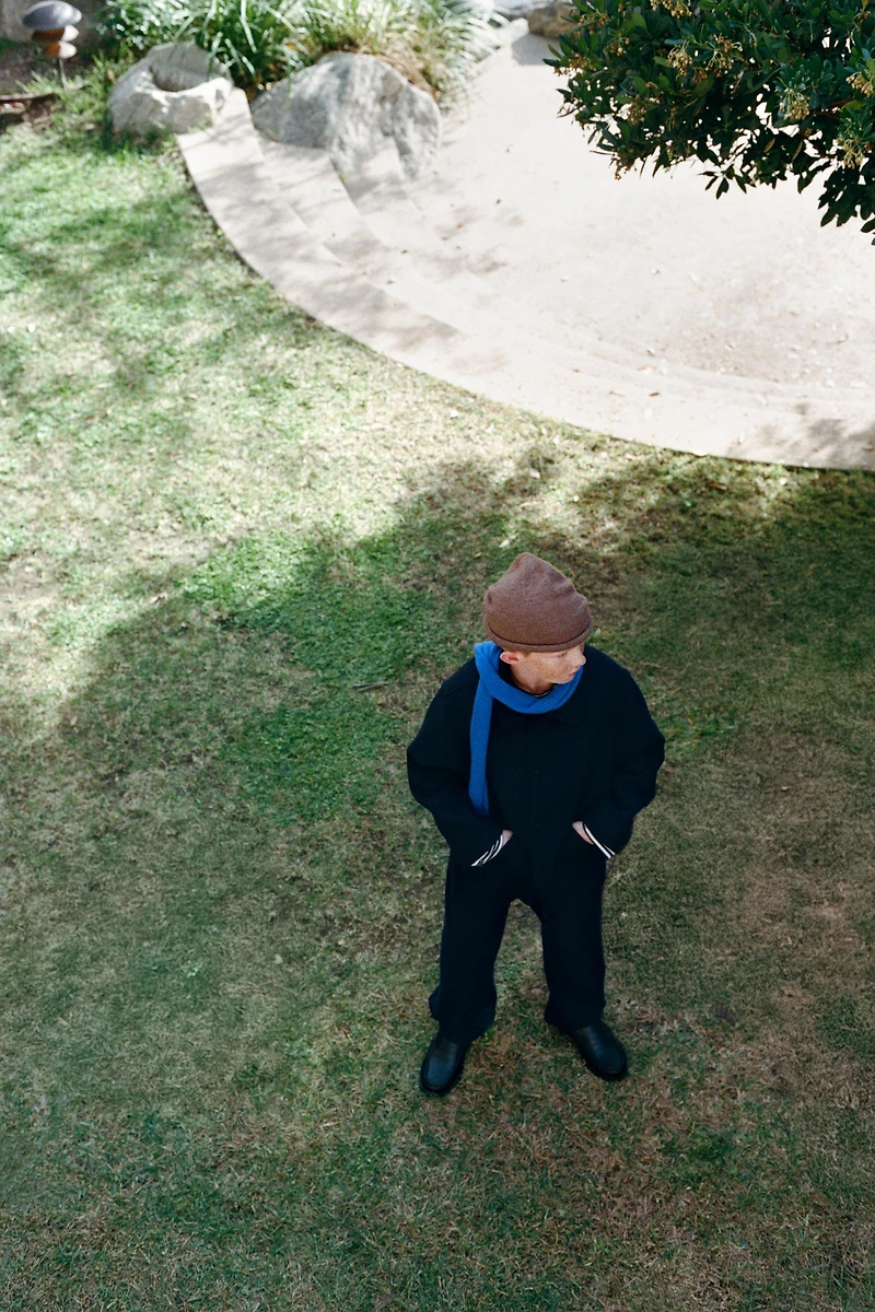 VESTE COURTE EN DRAP DE LAINE