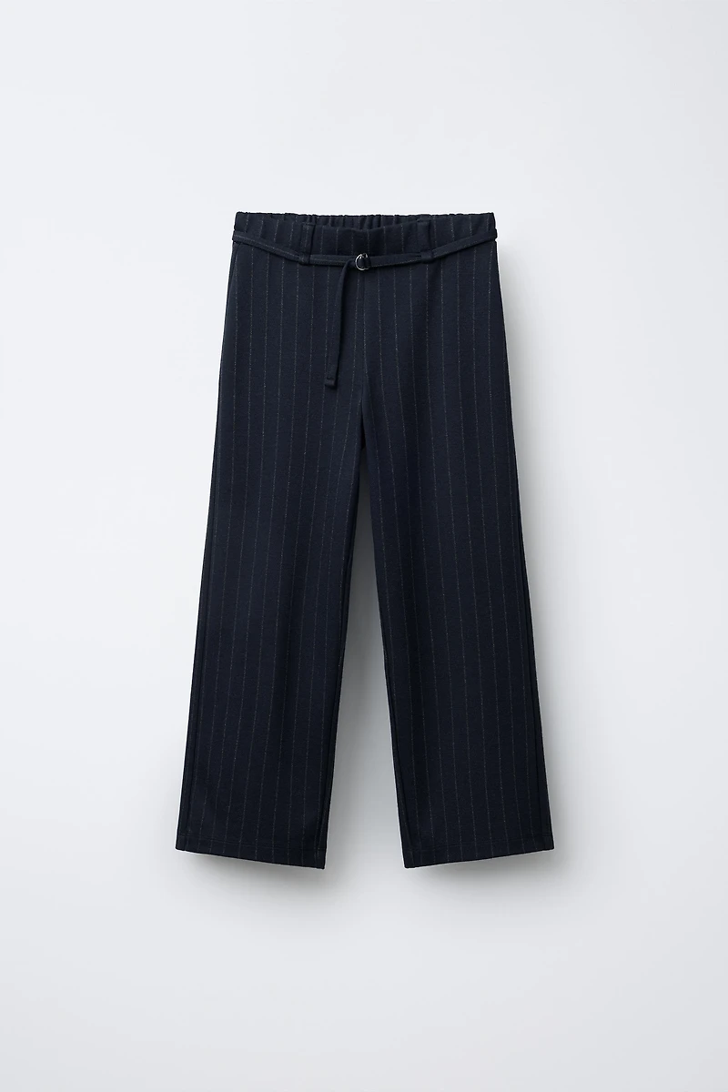 PANTALON DROIT À RAYURES