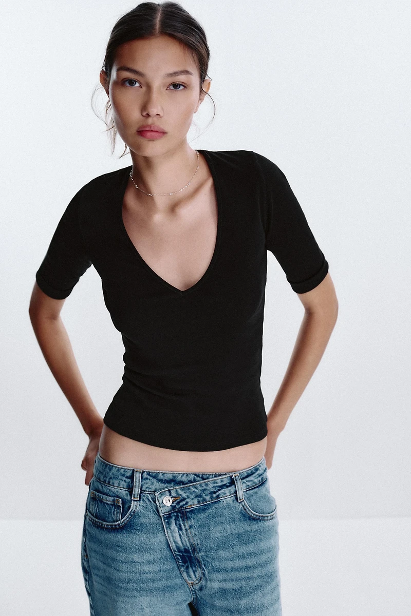 WASHED COTTON T-SHIRT