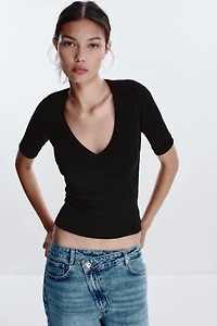 WASHED COTTON T-SHIRT